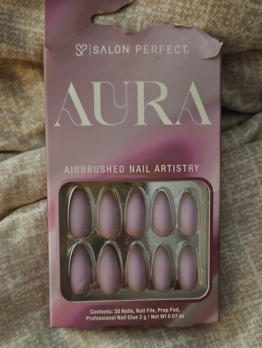 Salon Perfect Aura Soft Pink Press-On Nails